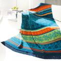 Bocasa Oleana Blue Woven Throw Blanket