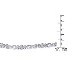 10k White Gold 1/2ct TDW Diamond Tennis Bracelet (I-J, I1-I2)