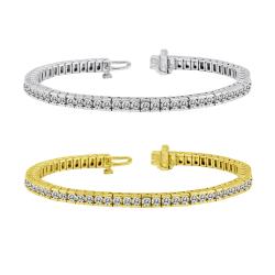 14k Gold 2 1/2ct TDW Diamond Tennis Bracelet (I-J, I1-I2)