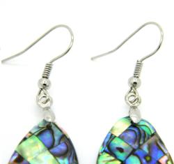 Pearlz Ocean Abalone Shell Marquise Dangle Earrings