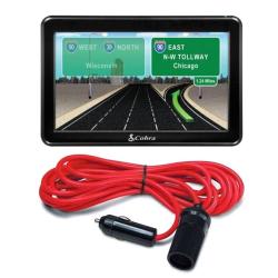 Cobra 7750 Pro Truck GPS Navigator with Lighter Plug