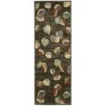 Parallels Multi/ Brown Runner Rug (2' x 5'9)