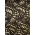 Parallels Black/ Ivory Rug (2' x 5'9)