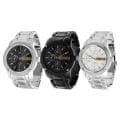 Geneva Platinum Men's Chronograph-style Link Watch