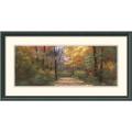 Diane Romanello 'Autumn Road Panel' Framed Art Print