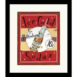 Lesley Hallas 'Ice Cold Soda' Framed Art Print