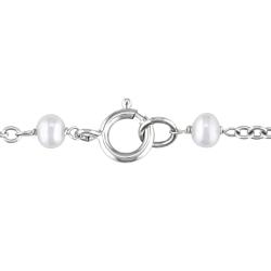 14k White Gold Multi-gemstones and Pearl Enhancer Necklace