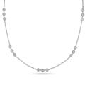 14k White Gold 1 1/3ct TDW Diamond Necklace (G-H, SI2)