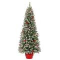 Sugar Frost Pine with Berries 5-foot Lit Tree