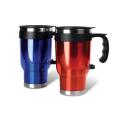 Heated Auto Travel Mug Set with 12 Volt DC Power, 2-Pack
