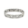 Men's Stainless Steel and Diamonds Link Bracelet.