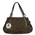 Fendi Ombra Chef Canvas Shoulder Bag