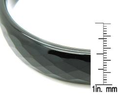 Pearlz Ocean 2.5-inch Black Onyx Faceted Bangle 