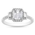 18k White Gold 1 1/3ct TDW Diamond Engagement Ring (D-E, SI1)
