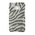 Full Rhinestone Silver Zebra Case for AT&T Samsung Galaxy SII I777