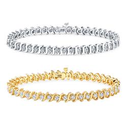 14k Gold 4ct TDW Diamond Tennis Bracelet (J-K, I2-I3)