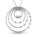 14k White Gold 1/7ct TDW White Diamond Fashion Necklace (G-H, SI1-SI2)