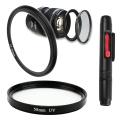 55-58-mm Step Up Ring Adapter/ UV Filter/ Lens Cleaning Pen