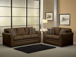 Mona 2-piece Chenille Fabric Sofa and Loveseat Set