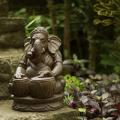 Stone Tabla Elephant Ganesha Statue (Indonesia)