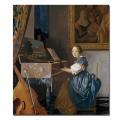 Jan Vermeer 'A Young Lady Seated at the Virginal' Canvas Art