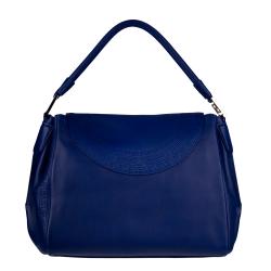 Versace Medium Royal Blue Nappa Leather Shoulder Bag