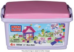 Micro Bloks Pink 550-piece Tub Play Set