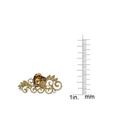 Cano Gold-Plating Crystal Stones Heart Design Brooch