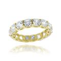 Icz Stonez 18k Yellow Gold over Sterling Silver 9.25 TCW Cubic Zirconia ...