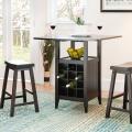 Winery 3-piece Counter-Height Brown Pub Set