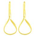 14k Yellow Gold Infinity Hoop Earrings