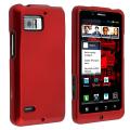 Red Snap-on Rubber Coated Case for Motorola Droid Bionic XT875