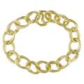 14k Yellow Gold Twisted Oval Link Bracelet