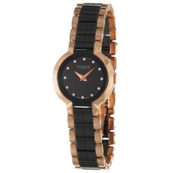 Wittnauer Women's 'Ceramic' Rose Goldplated Stainless Steel and Ceramic Quartz Watch