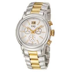 ESQ by Movado Men's 'Quest' Stainless and Yellow Goldplated Steel Quartz Watch