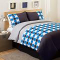 Lush Decor Teal/ Grey Mod Print 4-piece Full-size Comforter Set