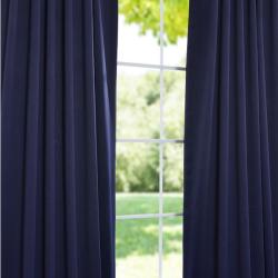 Eclipse Blue Thermal Blackout 96-inch Curtain Panel Pair