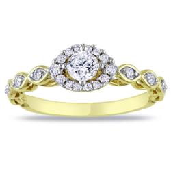 10k Yellow Gold 1/2ct TDW Diamond Engagement Ring (G-H, I2-I3)