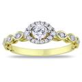10k Yellow Gold 1/2ct TDW Diamond Engagement Ring (G-H, I2-I3)