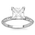 14k Gold 2 1/3ct TDW Certified Clarity-enhanced Diamond Engagement Ring (F, ...