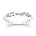 14k White Gold 1/4ct TDW Channel-set Princess Diamond Band (H-I, I1)