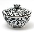 Iron Dark Finish Vanilla Scented Wax Pot Candle (India) 