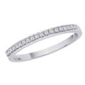 10k White Gold 1/5ct TDW Diamond Women's Wedding Band (H-I, I2-I3) (Size 6.75)