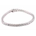 Michael Valitutti Signity 14k Gold and Silver Cubic Zirconia Bracelet