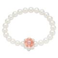 Pearl Charm Center Enamel Baby Stretch Bracelet