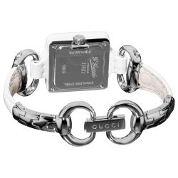 Gucci Women's '1921' Bangle Style White Leather Watch