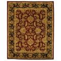 Handmade Heritage Kashan Burgundy/ Black Wool Rug (11' x 17')
