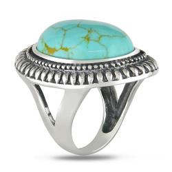 Sterling Silver Turquoise Fashion Ring