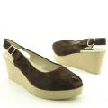 Steven Steve Madden Women's 'Avenues' Brown Slingback Wedges
