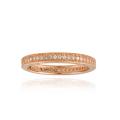 Icz Stonez Rose Goldplated Cubic Zirconia Eternity Ring